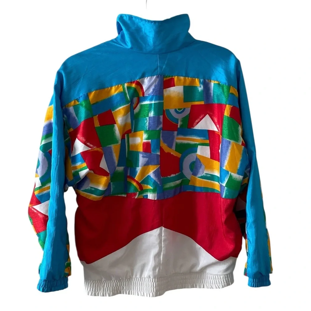 Vintage 80’s-90’d Lavon Colorful Geometric Women's Jacket Size S - Picture 3 of 9